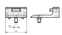 1.65.2402 - Deuraanslag met EPDM demper voor montage in de dagmaat