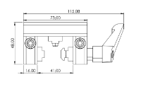 1.67.S102.030030F - Eco-Slide PG 30 - 30F met hendel