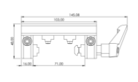 1.67.S102.030060F - Eco-Slide PG 30 - 60F met hendel