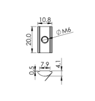 1.32.4FM6V - Inkantelbare moer