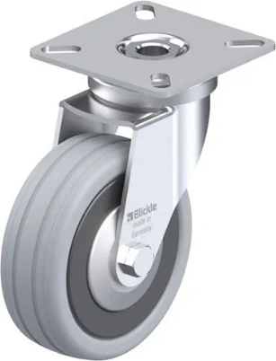 1.45.22075 - Zwenkwiel met een montageplaat Ø75