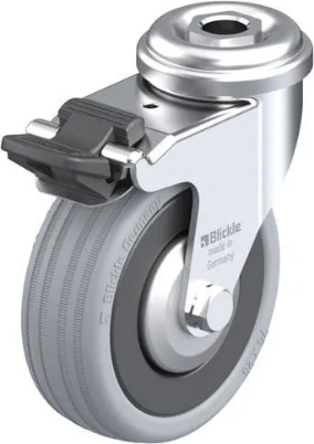 1.45.31075 - Zwenkwiel met boutgat en rem, ø75