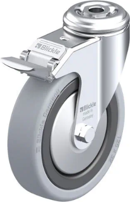 1.45.31125 - Zwenkwiel met boutgat en rem, ø125