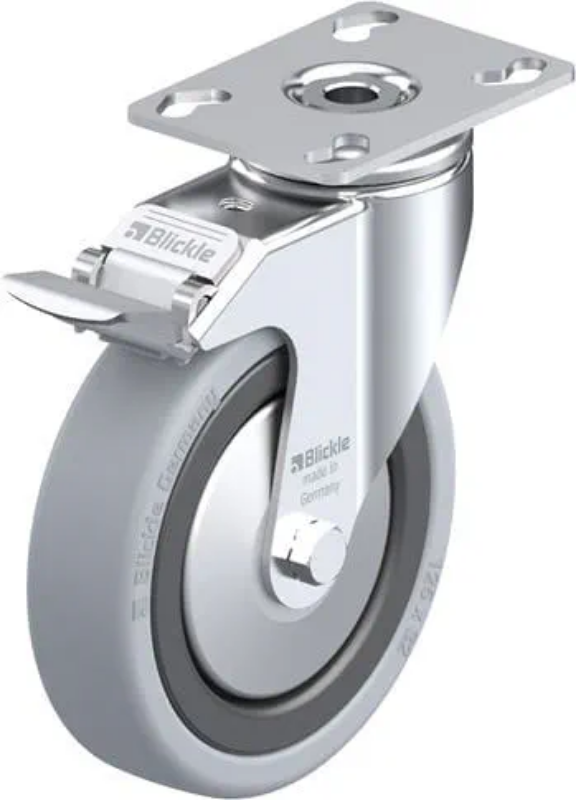 1.45.32125 - Zwenkwiel met montageplaat en stop, Ø125