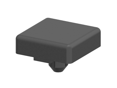 1.42.10202.2 - Afdekkap, 20x20, Zwart