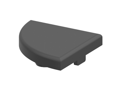 1.42.20400.2 - Afdekkap zacht, 40x40, Zwart