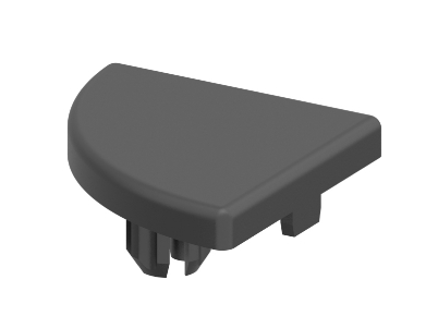 1.42.2045000.2 - Afdekkap zacht, 45x45, Zwart