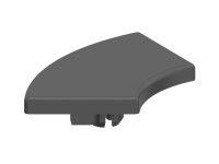 1.42.2040R60.2 - Afdekkap rond 40xR60, Zwart