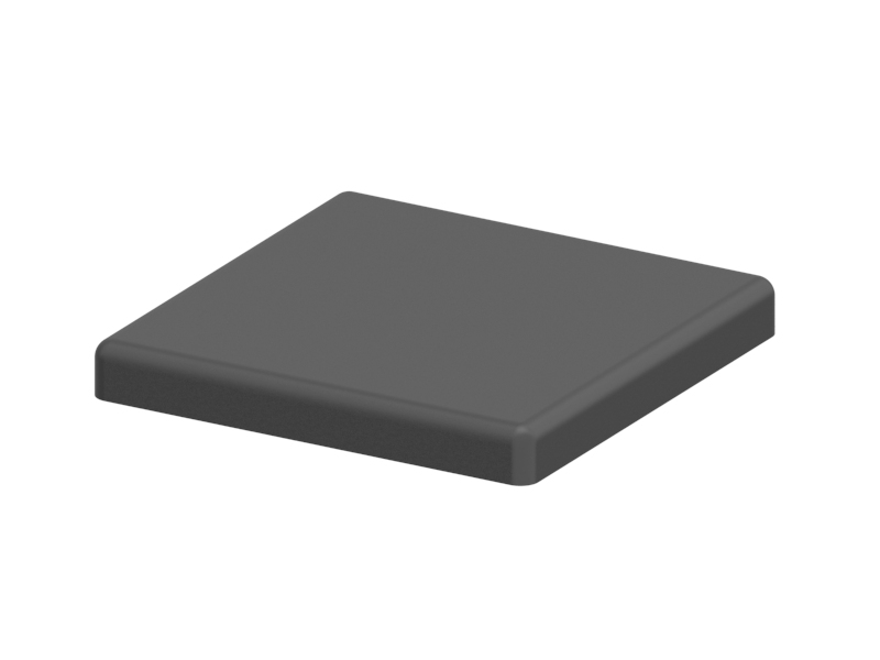 1.42.20505.2 - Afdekkap 50x50, Zwart