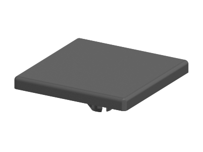 1.42.2060060.2 - Afdekkap 60x60, Zwart