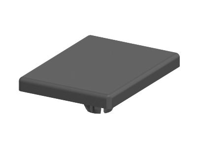 1.42.2045060.2 - Afdekkap 45x60, Zwart