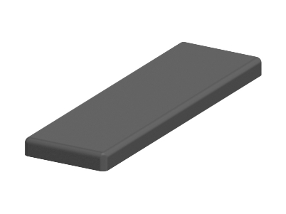 1.42.20310.2 - Afdekkap 30x100, Zwart