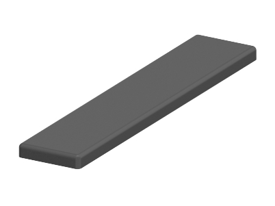 1.42.20315.2 - Afdekkap 30x150, Zwart