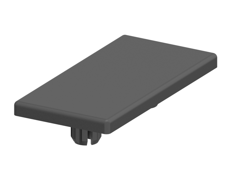 1.42.2045090.2 - Afdekkap 45x90, Zwart