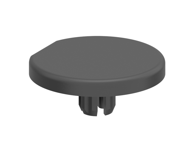 1.42.2048R00.2 - Afdekkap Ø48, Zwart