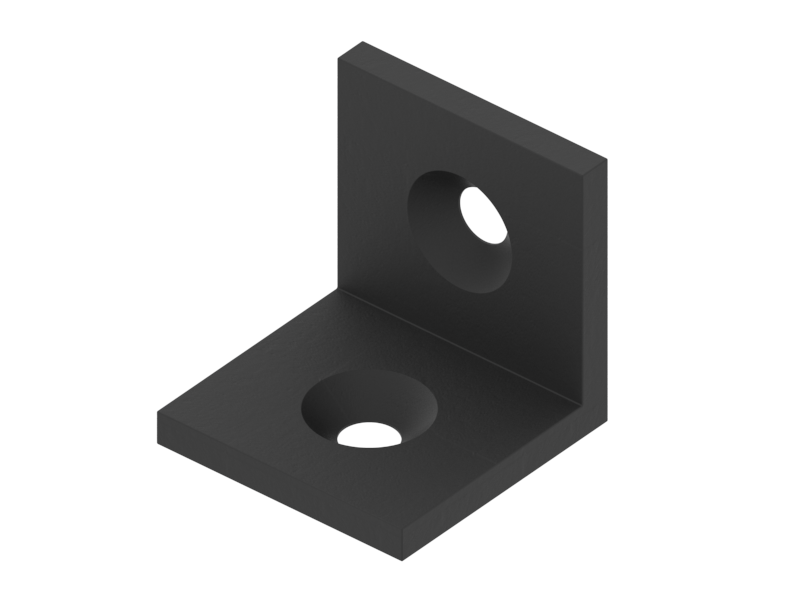 1.46.4040S - Montagehoek 40x40 Zwart