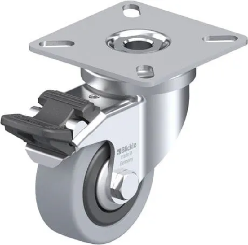 1.45.32050 - Zwenkwiel met plaat en rem, ø50