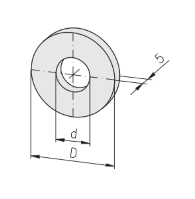 1.67.2008 Distanzscheibe D28 d13,0