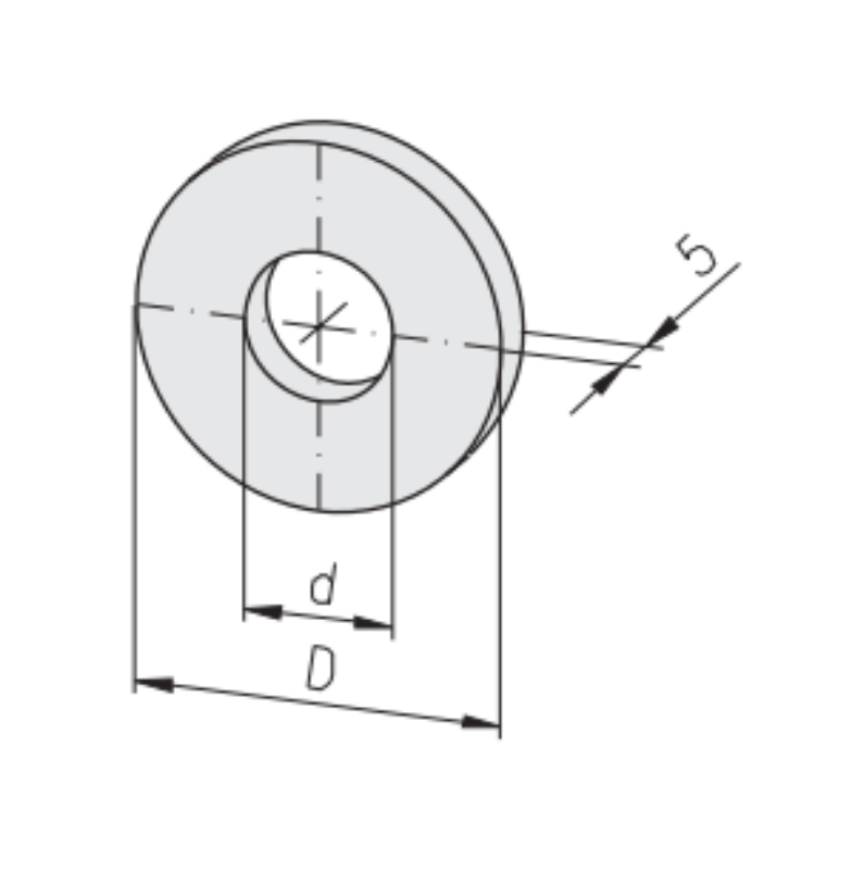 1.67.2008 Distanzscheibe D28 d13,0