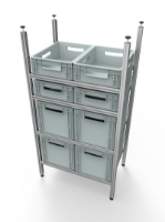 Afbeeldingen van Eurobox Stelling – Flex 60x40