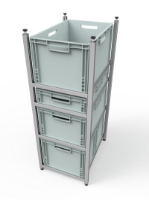 Afbeeldingen van Eurobox Stelling – Vision 60x40 - Dicht profiel