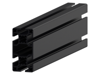 1.11.040080.64LP - aluminium Profiel 40x80 6E LP Zwart