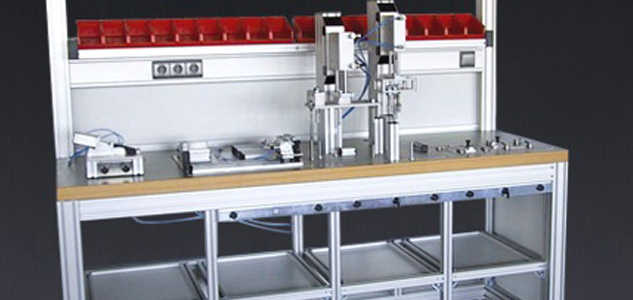 Werkplekken van aluminium profielen